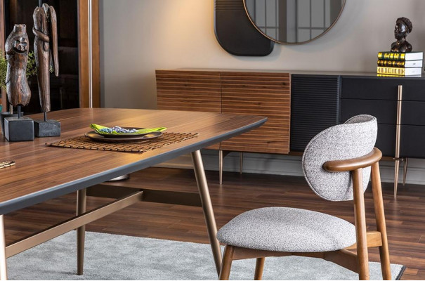 Esszimmertisch Esstisch Tisch Essecke Holz Baun Esszimmer Design Tische