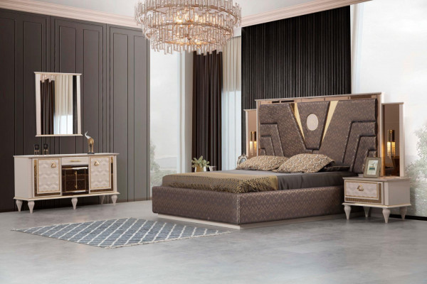 Elegante Erholung Luxuriöse Schlafzimmermöbel im Modernen Stil