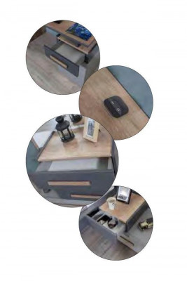 Jugendzimmer Bett Kleiderschrank Kommode Schreibtisch Kleiderschrank 5 tlg Set