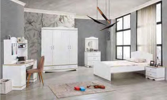 Moderner Schreibtisch Mit Regalen Jugendzimmer Kinderzimmer Designer Möbel Luxus