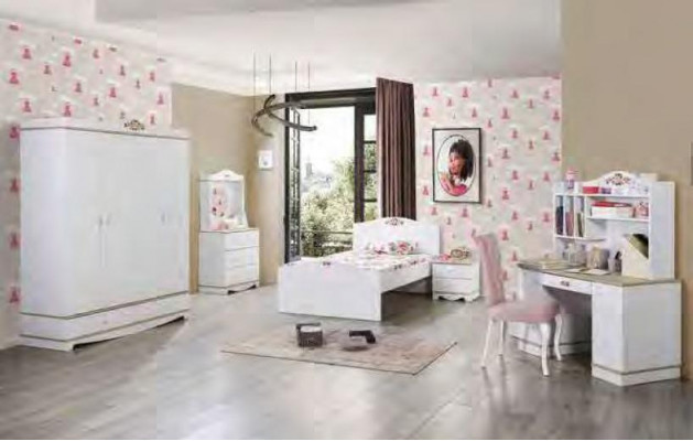 Moderner Schreibtisch Jugendzimmer Kinderzimmer Designer Möbel Wohnen Luxus 