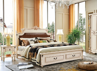 Bett Polster Design Luxus Doppel Hotel Betten Schlafzimmer Barock Holz Möbel Neu