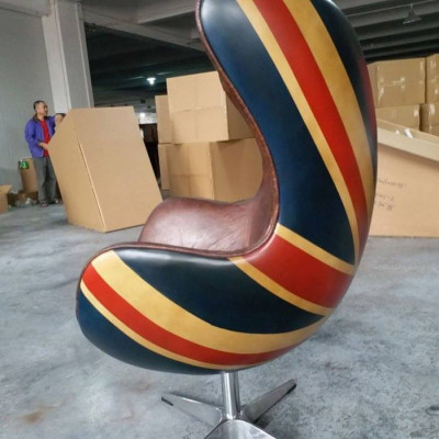 Stuhl Loungesessel Vintage Drehstuhl Chef Sessel Lounge Club Leder Jack