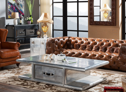 Ohrensessel Echtleder Vintage Cigar Ohrenbackensessel Fernsehsessel