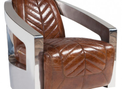 Vintage Retro Stuhl Leder Sessel Lounge Club Design Luxus Möbel Flugzeug