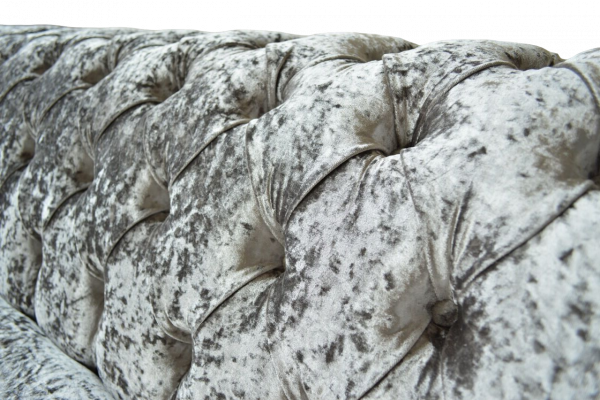 Dreisitzer Couch Chesterfield Couch Samt Polster Sofas Wohnzimmer Neu