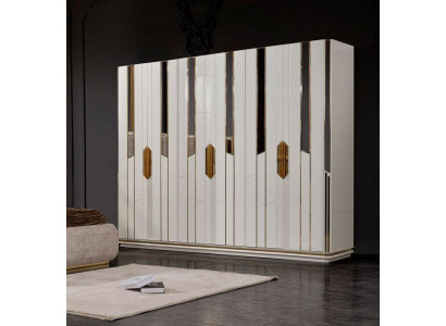Garderobenschrank Kleiderschrank Holzschrank Moderne Schrank Weiß