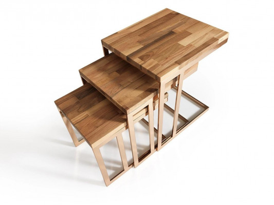 Modern Komplett 3tlg Beistelltisch Einrichtung Wohnzimmer Design Möbel