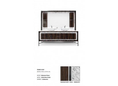 moderner italienischer Badezimmerschrank im italienischen Stil EstroCollezioni