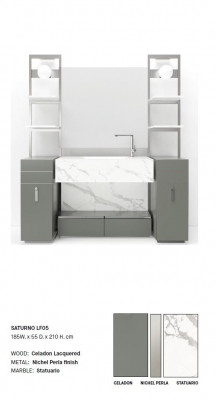 Grauer Badezimmerschrank Badezimmermöbel Badezimmerschrank klassische Möbel