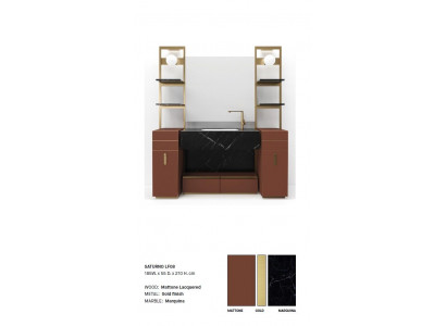 Brauner Badezimmerschrank Badezimmermöbel Badezimmerschrank Klassische Möbel