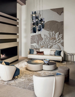 Wohnlandschaft Möbel Sofa Wohnzimmer Design Bizzotto Dreisitzer Italienische Neu