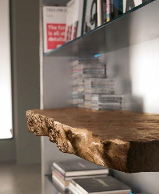 Wohnzimmer Schrank Bücherregal Holz Büroschrank Regal Schränke Vitrine Italien