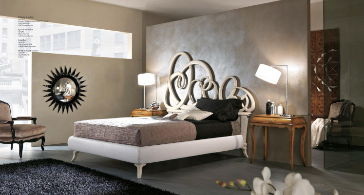 Betten Polster Holz Designer Doppel Bettrahmen Bettgestelle Bett Italien Möbel