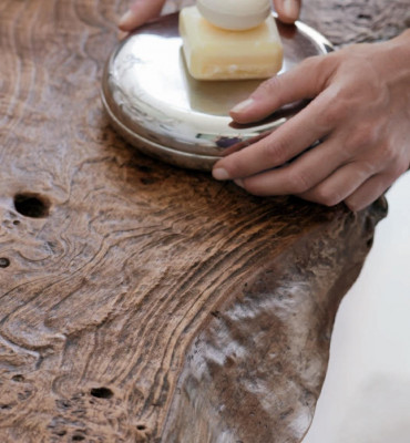 Holztisch für Waschtische Waschbecken Design Tisch Holztisch Bad Waschtisch Neu