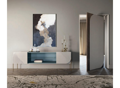 Sideboard Holz Möbel Wohnzimmer Sideboards Ablage Konsole Design Bizzotto Neu