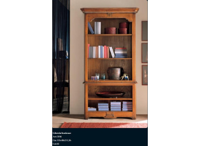Regal Schrank Büroregal Elegantes braunes Bücherregal Italienische Einrichtung