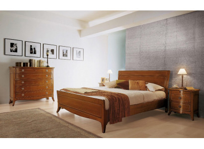 Doppelbett Bett Luxus Betten Holz Bettgestelle Bettrahmen Braun Design Klassisch