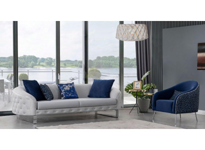 Modern Sofa Set 2 tlg Wohnzimmer Luxus Sofagarnitur 3+1 Sitzer Möbel