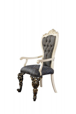 Klassischer Stuhl 1x Esszimmer Lehn Sessel Lounge Club mit Armlehnen Luxus Neu