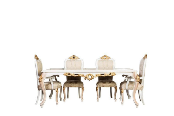 Stühle Wohnzimmer Esszimmer Lehnstuhl Polsterstuhl mit Armlehne Luxus Sessel Neu