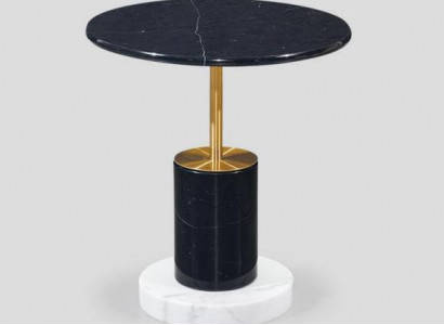 Schwarzer Runder Kaffeetisch Tisch Stilvolle Wohnzimmer Beistelltische Tische