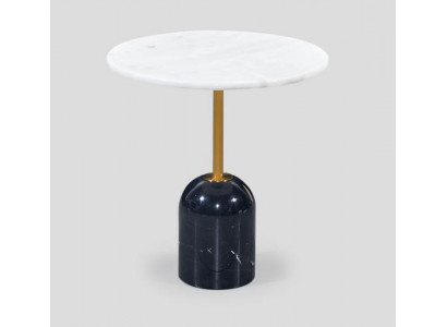Weiß-Schwarzer Couchtisch Kaffeetisch Designer Wohnzimmer Möbel Tische