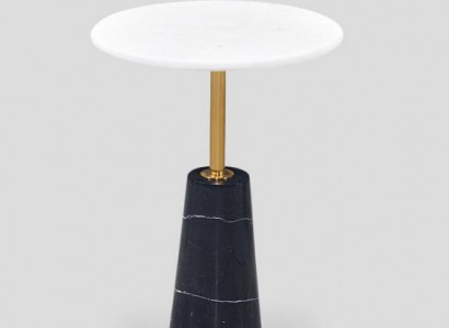 Luxus Runder Marmor Beistelltisch Hochwertiger Tisch Kaffeetisch Möbel