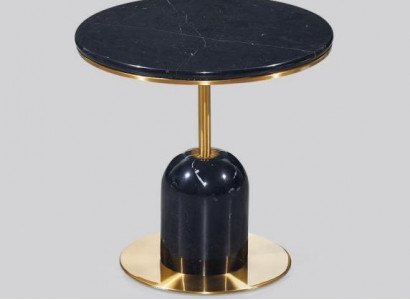 Runder Wohnzimmer Beistelltisch Schwarzer Sofatisch Luxus Couchtisch Tisch