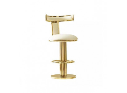 Designer Weißer Esszimmer Stuhl Edelstahl Gestell Metall Einsitzer Stühle