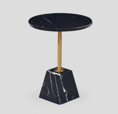 Runder Schwarzer Couchtisch Beistelltisch Designer Tisch Wohnzimmer