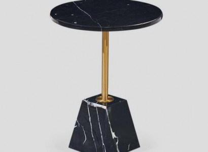 Runder Schwarzer Couchtisch Beistelltisch Designer Tisch Wohnzimmer