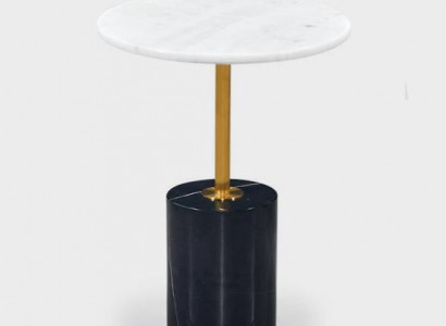 Luxuriöser Schwarzer Beistelltisch Wohnzimmer Ablagetisch Rund Form Neu