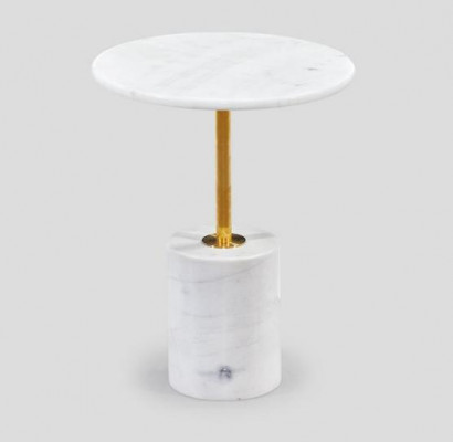 Weißer Runder Beistelltisch Kaffeetisch Wohnzimmer Tische Couchtische Tisch