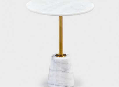 Weißer Rundtsch Marmortische Metall Möbel Beistelltische Designer Tisch