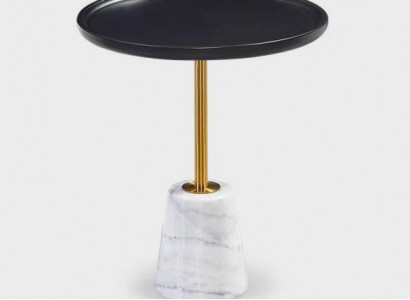 Moderner Schwarz-Weißer Nebentisch Wohnzimmer Ablagetische Beistelltisch Tisch