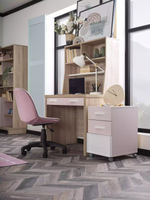 Kommode Schrank Kinderkommode Kinderzimmerregal Rosa Holz Kinder