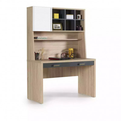Schreibtisch Bücherregal Holz Kinderzimmer Braun Kinderzimmerregal