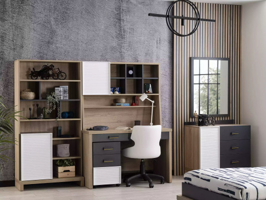 Bücherregal Kinderregal Aufbewahrungsregal Holz Braun Kinderschrank