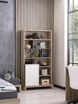 Bücherregal Kinderregal Aufbewahrungsregal Holz Braun Kinderschrank