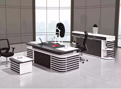 Weiße Büromöbel Arbeitszimmermöbel Komplettes Set Office Moderne Möbel