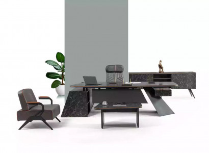 Arbeitszimmermöbel Büromöbelkollektion Arbeitsplatzset Schreibtisch Neu