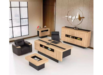 Möbel Kanzlei Luxus Büroeinrichtung Komplettes Set Tisch Schrank 3tlg