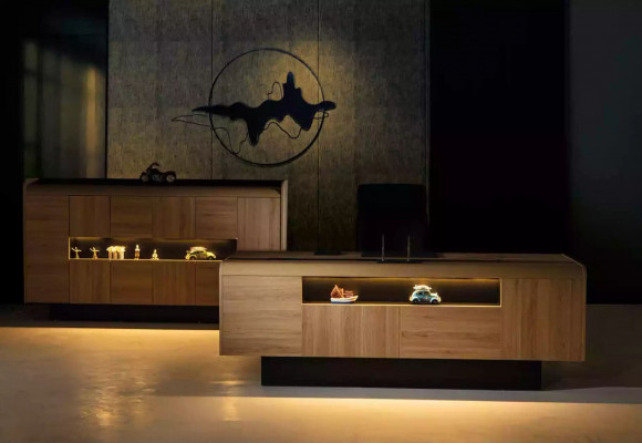 Möbel Kanzlei Luxus Büroeinrichtung Komplettes Set Tisch Schrank 3tlg