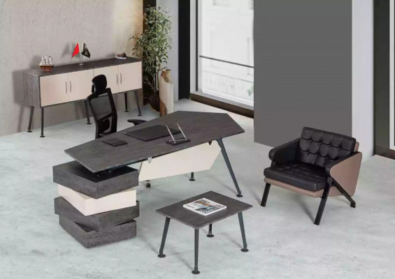 Büro Set Schreibtisch Arbeitszimmer Komplett 3 tlg Büro Einrichtung Neu