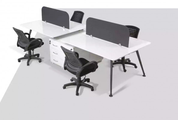 Großer Arbeitsplatz Bürotisch Schreibtische Moderne Büroeinrichtung Stil