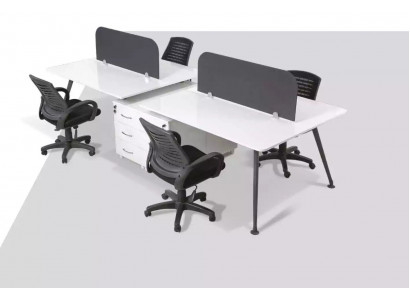 Großer Arbeitsplatz Bürotisch Schreibtische Moderne Büroeinrichtung Stil