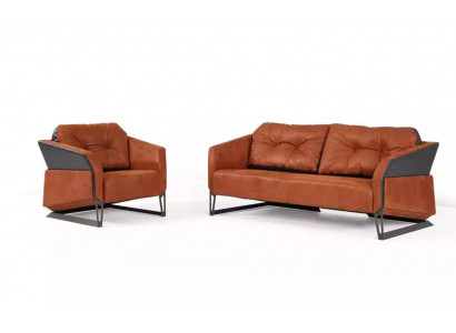 Moderne Sofagarnitur Arbeitszimmermöbel Dreisitzer Büro Sessel Textil 