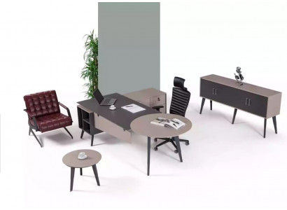 Modernes Büro Set Arbeitszimmer Komplette Designer Schreibtisch Möbel