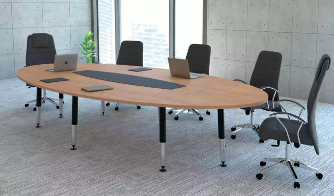 Konferenztisch Designer Büro Arbeit Zimmer 220x110 Möbel Tisch Moderner